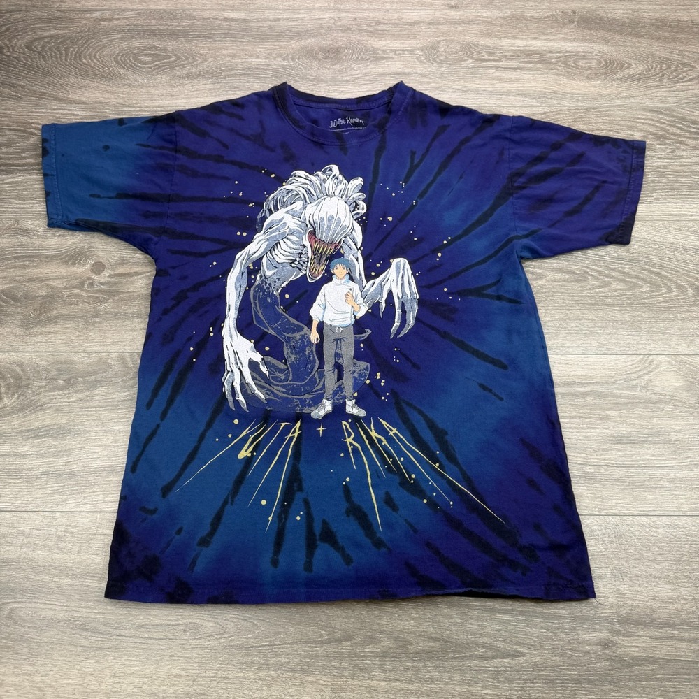 Crunchyroll Jujutsu Kaisen Yuta Rika Shirt Men Medium Blue Tie Dye Anime Cartoon - Picture 1 of 10